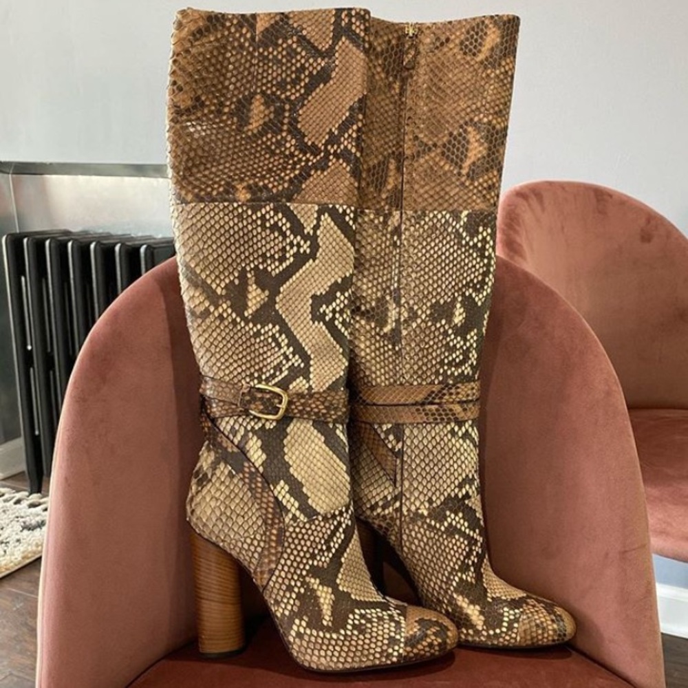 Gucci python boots